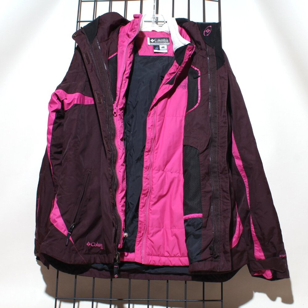 Womens Columbia Interchange XCO Storm Dry Jacket Size L Large With Hood